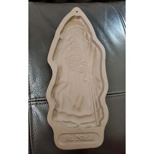 Longaberger‎ St. Nick Pottery Cookie Mold Press Holiday Christmas 1993 Baking